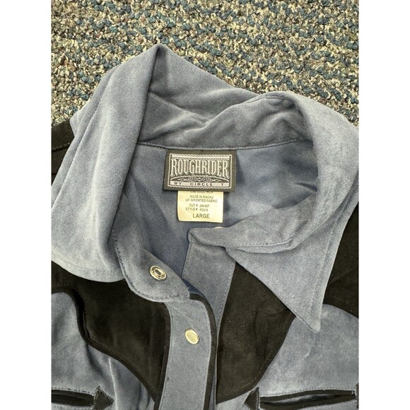 Vintage Circle T Rough Rider Women's Western Pearl Snap Western Rodeo Shirt L - Picture 3 of 4